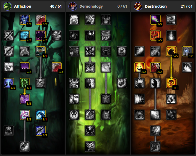 Affliction Warlock TBC Classic Phase 3 guide